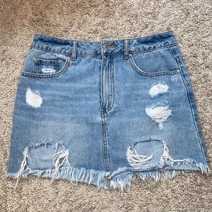 jean skirt
